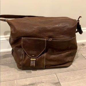Cole Haan large crossbody messenger weekender bag